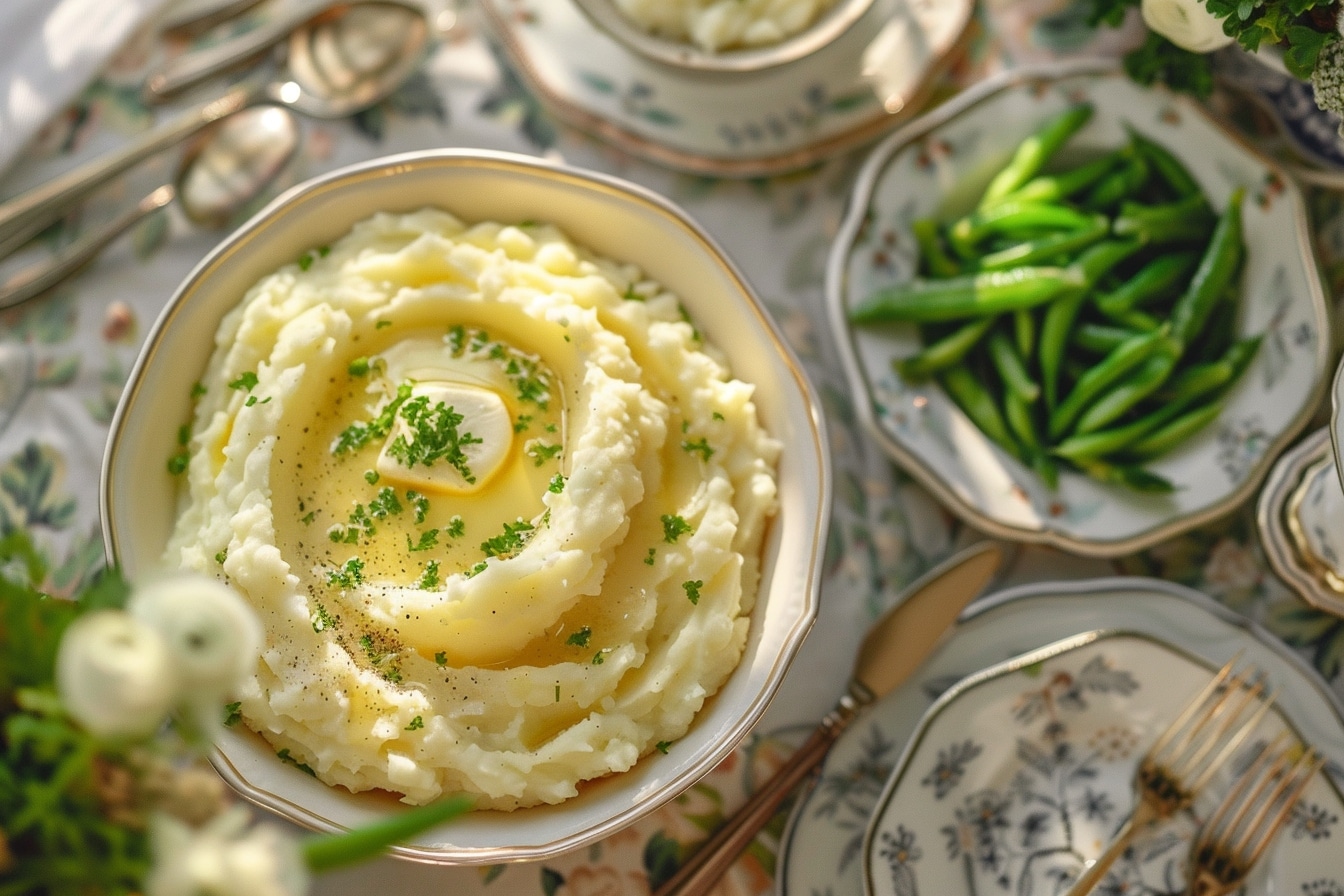 Accords classiques : purée de pommes de terre et légumes verts