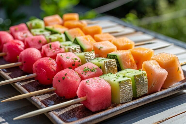 Brochette de melon : l’apéritif frais et tendance pour un été réussi