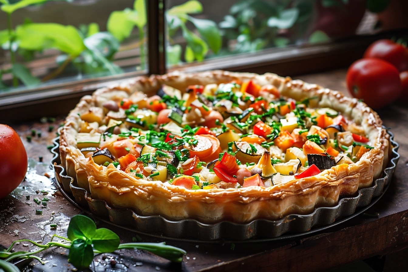 Découvrez la tarte salée de Sophie, une recette simple et délicieuse qui réinvente vos déjeuners