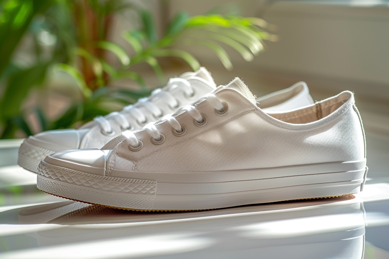 Nettoyer chaussures en toile blanches : astuces simples pour un résultat impeccable